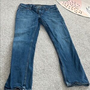 American Eagle Outfitters Dark Blue Straight Leg Jeans